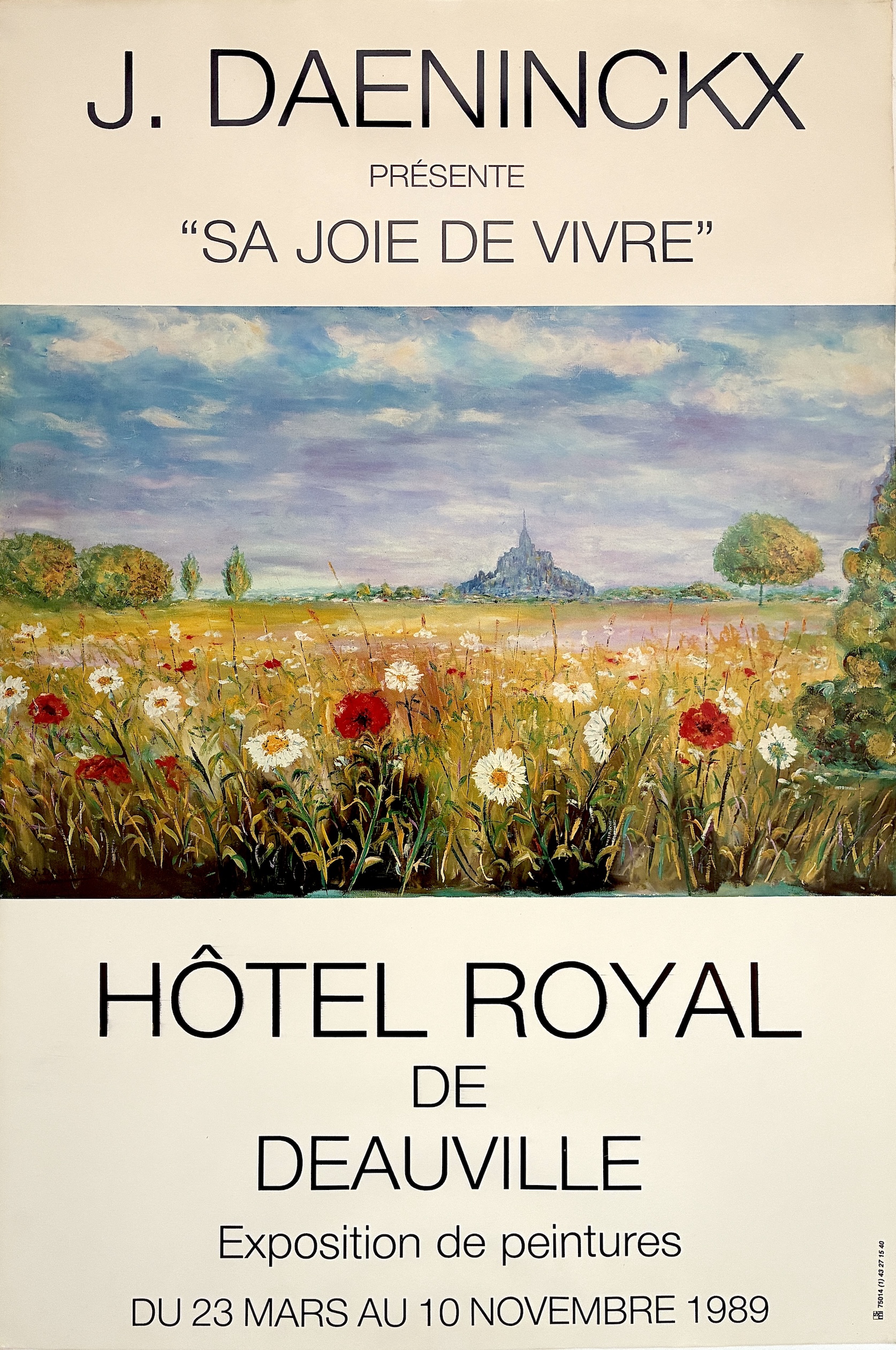 Affiche de l’exposition de Deauville, 1989
